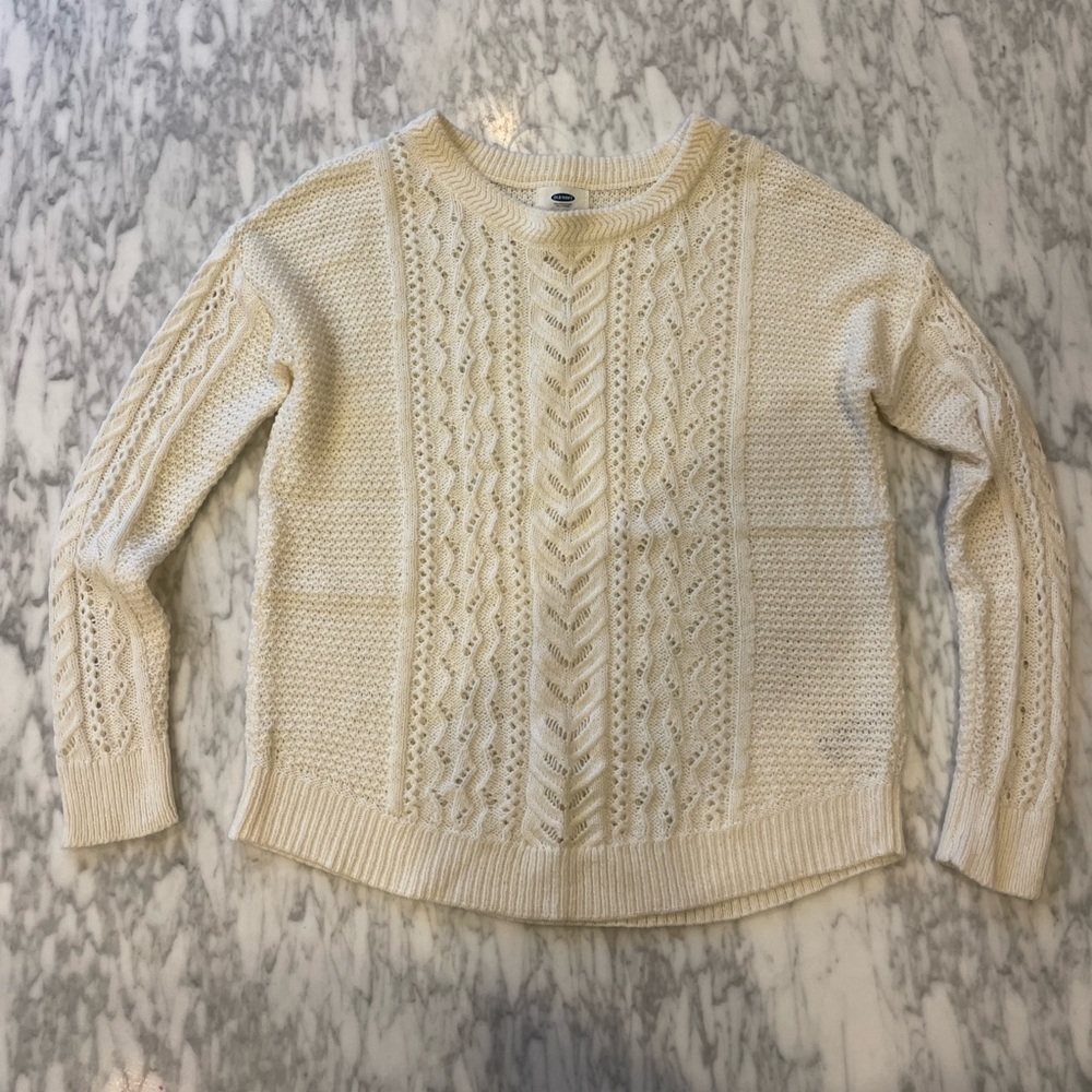 Old Navy, XS, cream, knitted sweater